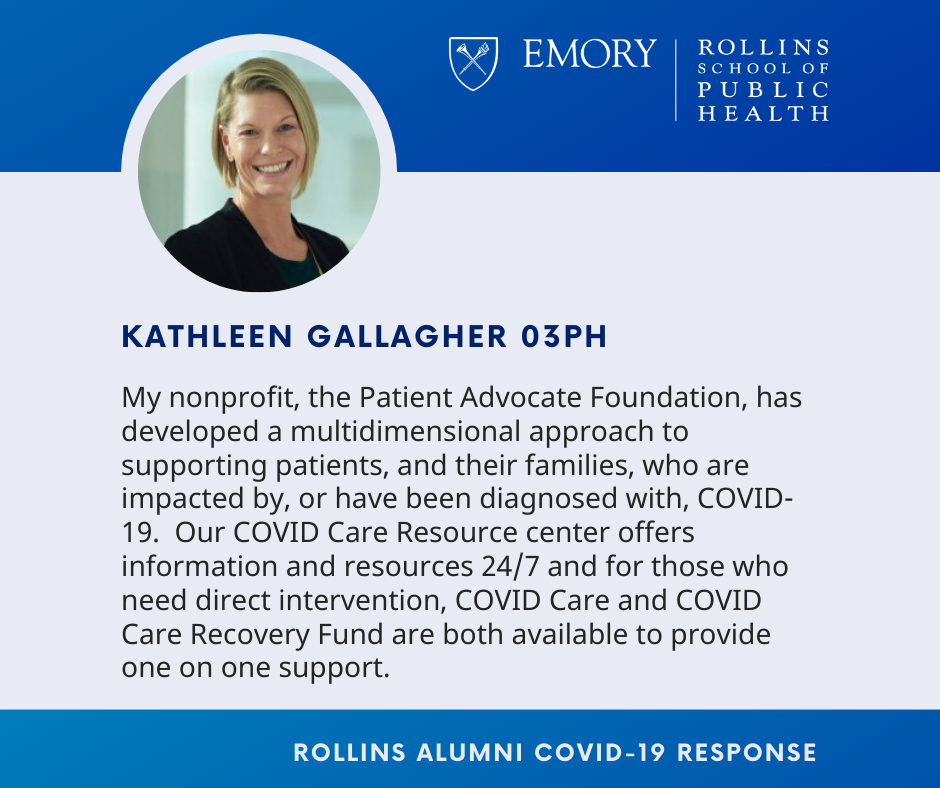 Kathleen Gallagher's covid-19 contributions