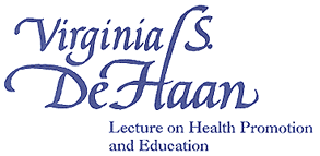 cover graphic of DeHaan lecture program